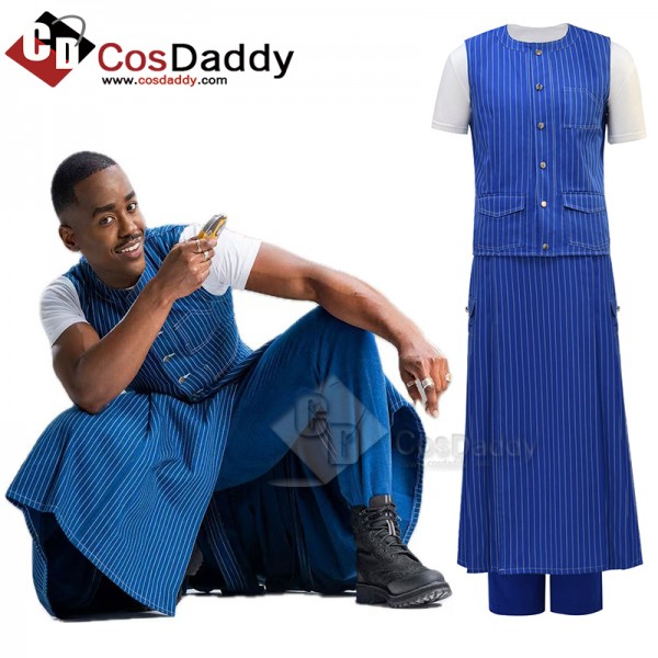 Cosdaddy 15th Doctor Who Ncuti Gatwa Blue Striped ...