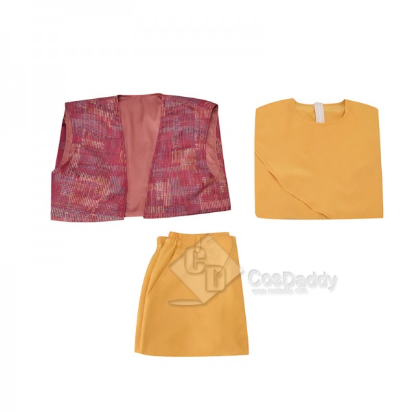 Cosdaddy 15th Doctor Who Ncuti Gatwa Yellow Brown Vest Suit Cosplay Costumes Halloween Outfit