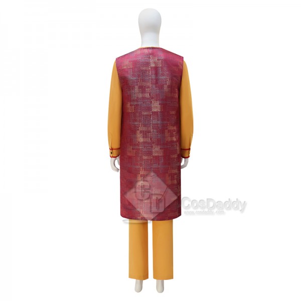 Cosdaddy 15th Doctor Who Ncuti Gatwa Yellow Brown Vest Suit Cosplay Costumes Halloween Outfit