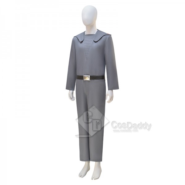 Cosdaddy Forbidden Planet  Adults Male Fullset Suit Grey Uniform Jumpsuit Costume