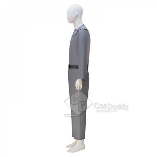 Cosdaddy Forbidden Planet  Adults Male Fullset Suit Grey Uniform Jumpsuit Costume