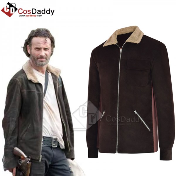 Cosdaddy The Walking Dead Rick Grimes Cosplay Costume Jacket Halloween Outfit