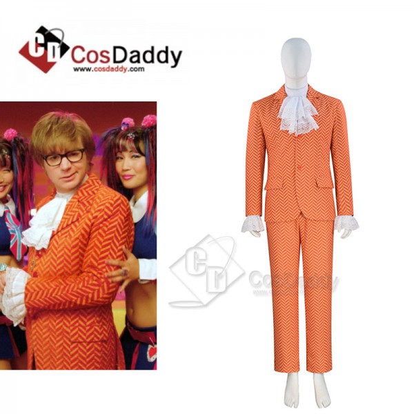 Cosdaddy Austin Powers Orange Chevron Cosplay Cost...