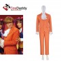 Cosdaddy Austin Powers Orange Chevron Cosplay Cost...