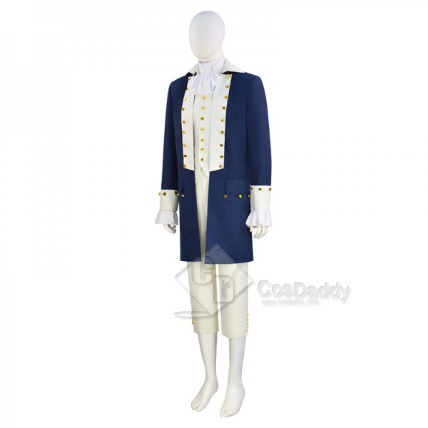 Adults Alexander Hamilton Cosplay Costume Rock Festival Performance Outfit Stage Suit