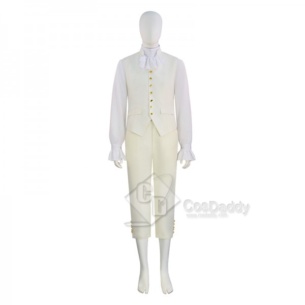 Adults Alexander Hamilton Cosplay Costume Rock Festival Performance Outfit Stage Suit