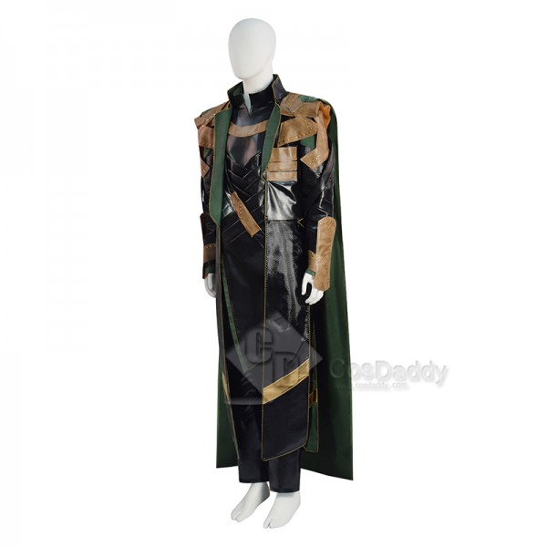 New Version Marvel Loki Season 1 Loki Cosplay Costume Armor Cloak Outfit Halloween Carnival Suit