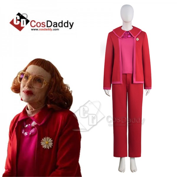 Cosdaddy Weapons Aunt Gladys Cosplay Costume Red Full Set 