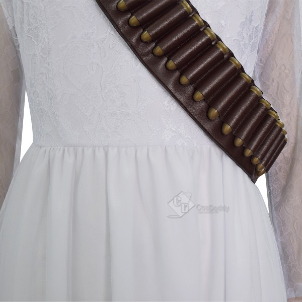 Cosdaddy Ready Or Not Grace Cosplay Costume White Wedding Dress 