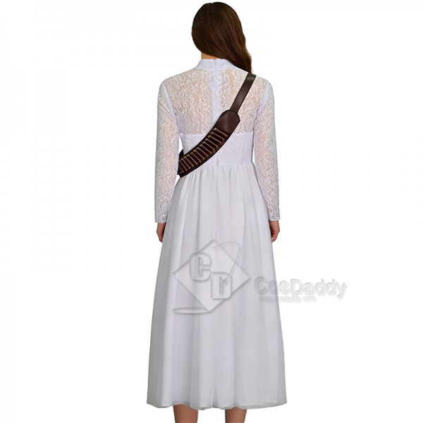 Cosdaddy Ready Or Not Grace Cosplay Costume White Wedding Dress 