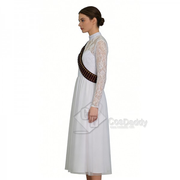 Cosdaddy Ready Or Not Grace Cosplay Costume White Wedding Dress 
