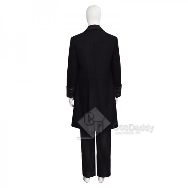 Cosdaddy Doctor Who sixth 6th Doctor Colorful Lattice Jacket Coat Suit Cosplay Costume 