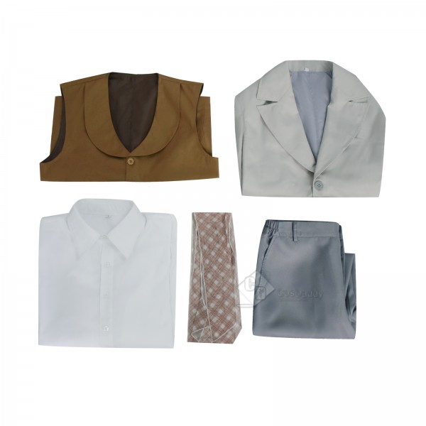 Cosdaddy Movie Good Omens Aziraphale Cosplay Costume Halloween Carnival Outfit 