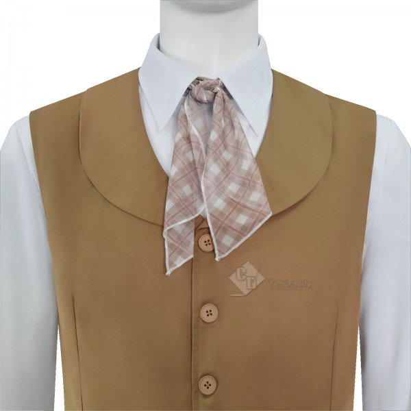 Cosdaddy Movie Good Omens Aziraphale Cosplay Costume Halloween Carnival Outfit 