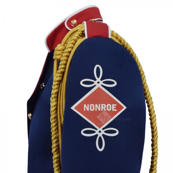 Cosdaddy Michael Jackson Cosplay Military Jacket Vintage Navy Blue Stage Performance Costume 