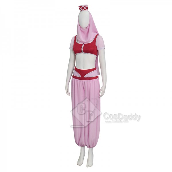 Cosdaddy I Dream of Jeannie Cosplay Jeannie Costume Red Dress Halloween Outfits