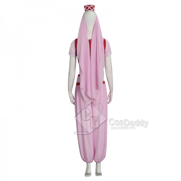 Cosdaddy I Dream of Jeannie Cosplay Jeannie Costume Red Dress Halloween Outfits