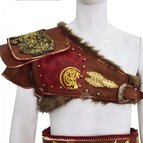 Kratos Cosplay Costume Martial Deity Leather Battle Armor Underlayer Halloween Outfit 