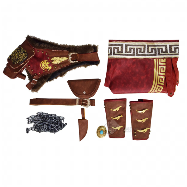 Kratos Cosplay Costume Martial Deity Leather Battle Armor Underlayer Halloween Outfit 