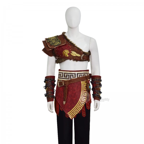 Kratos Cosplay Costume Martial Deity Leather Battle Armor Underlayer Halloween Outfit 