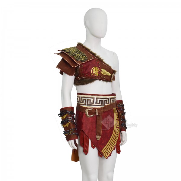 Kratos Cosplay Costume Martial Deity Leather Battle Armor Underlayer Halloween Outfit 