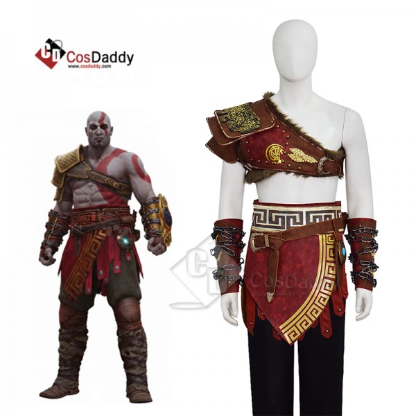 Kratos Cosplay Costume Martial Deity Leather Battl...
