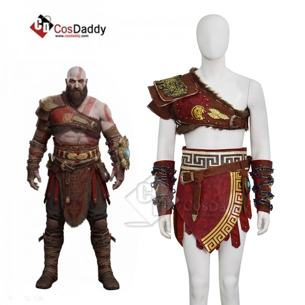 Kratos Cosplay Costume Martial Deity Leather Battl...
