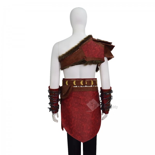 Martial Deity Kratos Cosplay Costume Leather Battle Armor Cosplay Halloween Outfit 