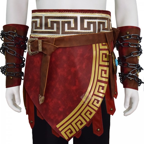 Martial Deity Kratos Cosplay Costume Leather Battle Armor Cosplay Halloween Outfit 