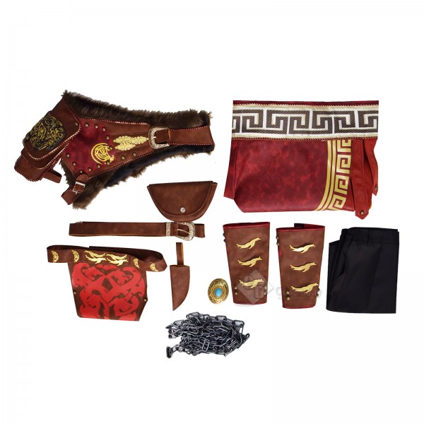 Martial Deity Kratos Cosplay Costume Leather Battle Armor Cosplay Halloween Outfit 
