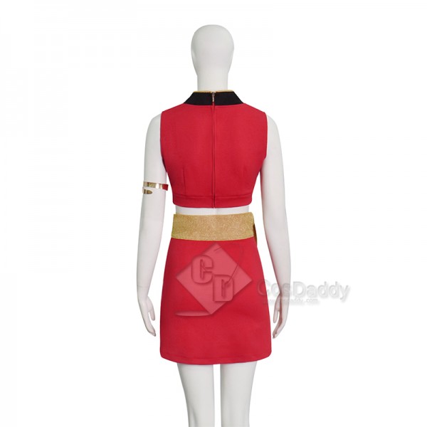 Cosdaddy Star Trek Beyond Uhura Engineer Crewman Vest With Red Dress Two Piece