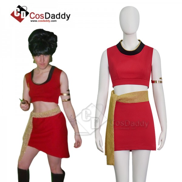 Cosdaddy Star Trek Beyond Uhura Engineer Crewman Vest With Red Dress Two Piece