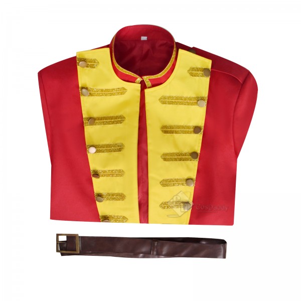 Cosdaddy George Washington Cosplay Costume Red Gold Long Military Coat Halloween Outfit 