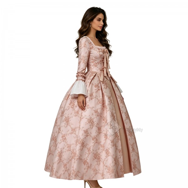 Cosdaddy Dangerous Liaisons Rococo Ball Gown Vintage 18th Court Marie Antoinette Pink Costume