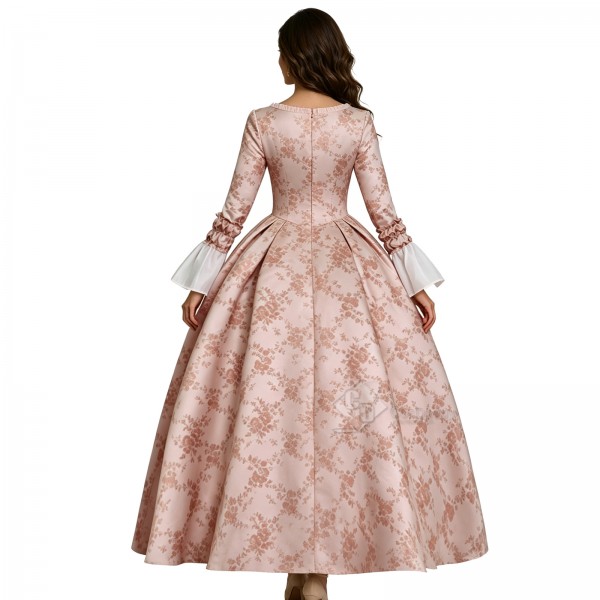 Cosdaddy Dangerous Liaisons Rococo Ball Gown Vintage 18th Court Marie Antoinette Pink Costume