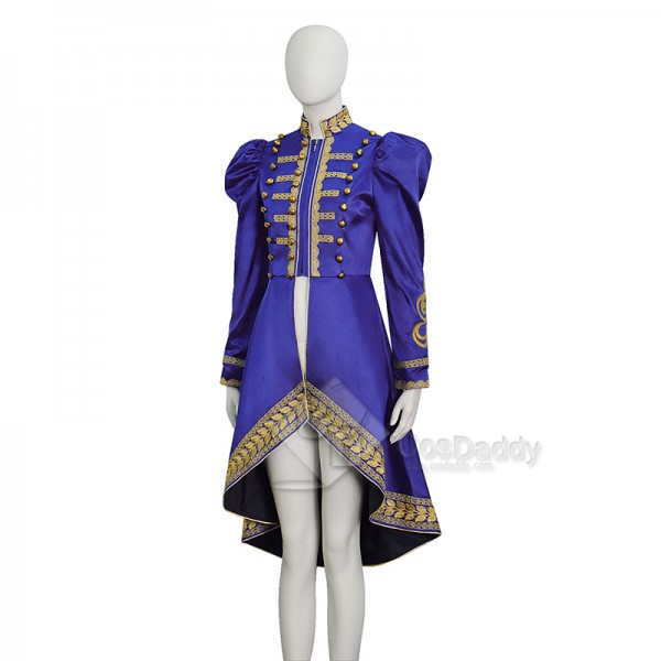 Cosdaddy Baroque Cosplay Costume Royal Military Tailcoat Performance Purple Dress