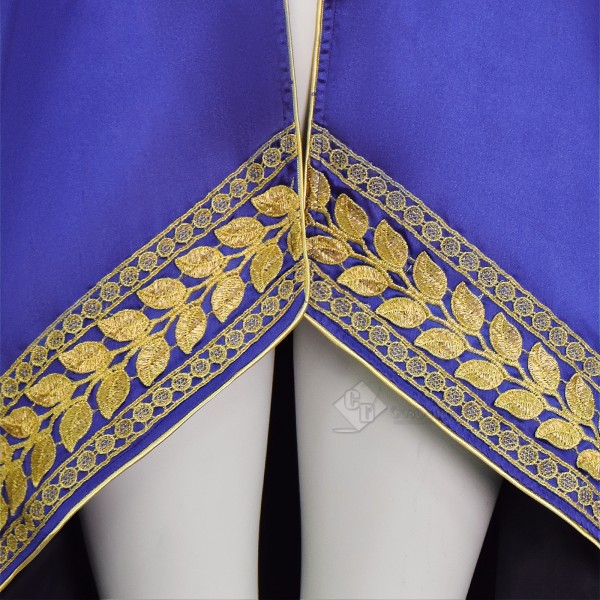 Cosdaddy Baroque Cosplay Costume Royal Military Tailcoat Performance Purple Dress