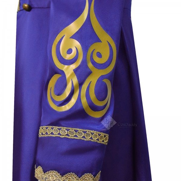 Cosdaddy Baroque Cosplay Costume Royal Military Tailcoat Performance Purple Dress