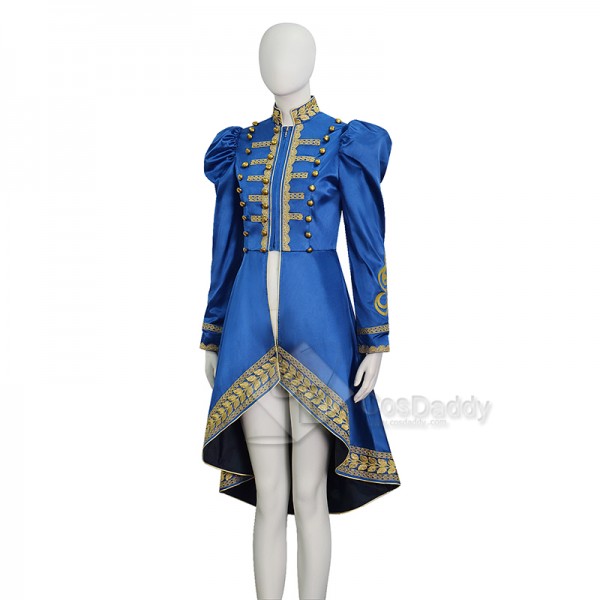 Cosdaddy Baroque Cosplay Costume Royal Military Tailcoat Performance Blue Dress
