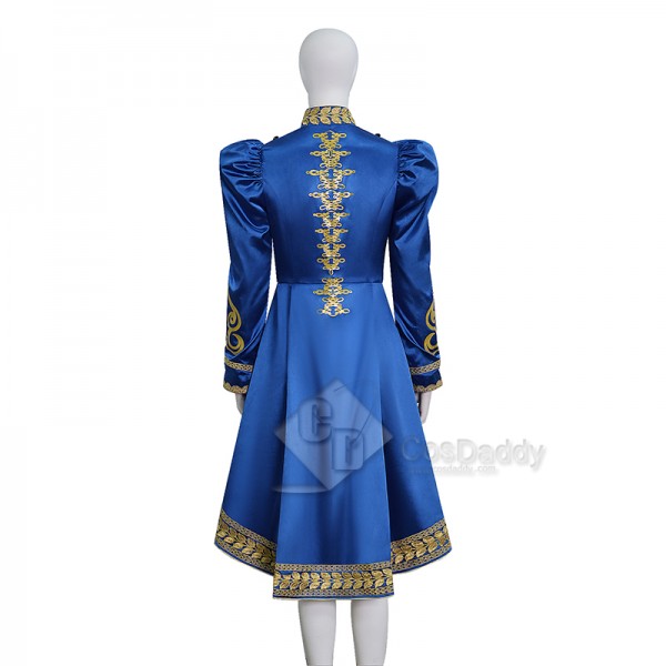 Cosdaddy Baroque Cosplay Costume Royal Military Tailcoat Performance Blue Dress
