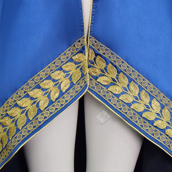 Cosdaddy Baroque Cosplay Costume Royal Military Tailcoat Performance Blue Dress