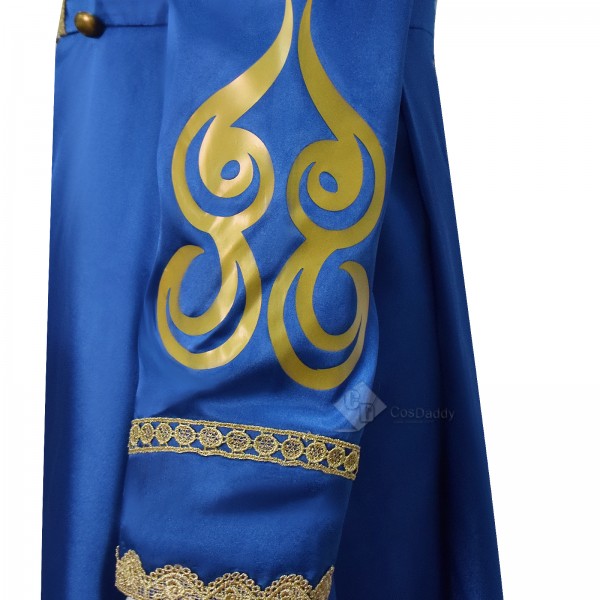 Cosdaddy Baroque Cosplay Costume Royal Military Tailcoat Performance Blue Dress