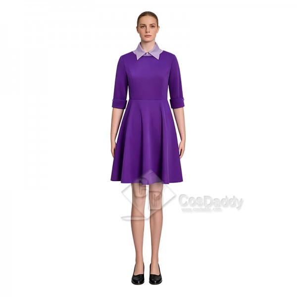 Cosdaddy The Testaments Agnes Cosplay Costume Purple Halloween Dress