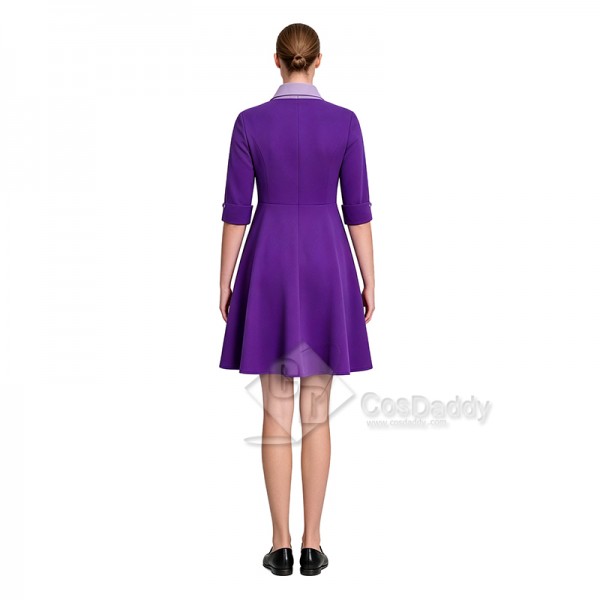 Cosdaddy The Testaments Agnes Cosplay Costume Purple Halloween Dress