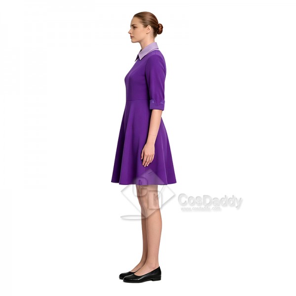 Cosdaddy The Testaments Agnes Cosplay Costume Purple Halloween Dress