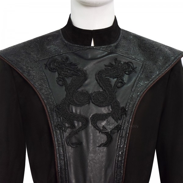 Cosdaddy Daemon Targaryen Cosplay Costume House of the Dragon Prince Daemon Black Medieval Outfit