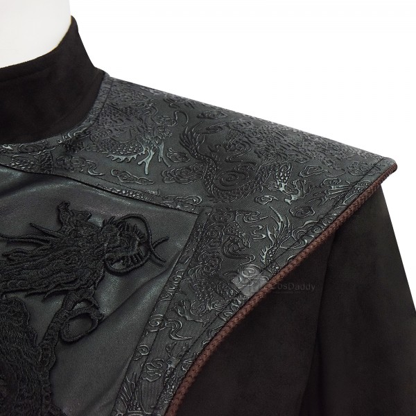 Cosdaddy Daemon Targaryen Cosplay Costume House of the Dragon Prince Daemon Black Medieval Outfit