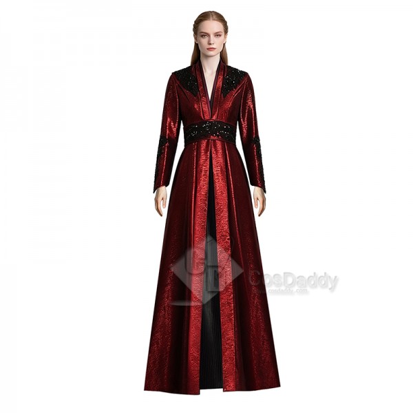 House of The Dragon Rhaenyra Targaryen Cosplay Costume Red Long Cape