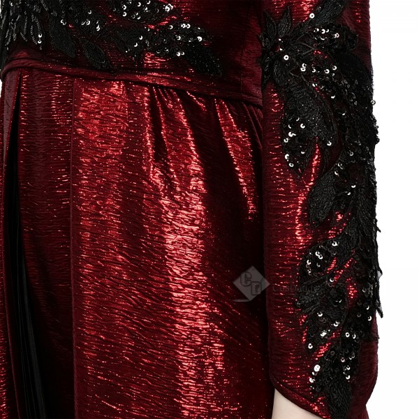 House of The Dragon Rhaenyra Targaryen Cosplay Costume Red Long Cape