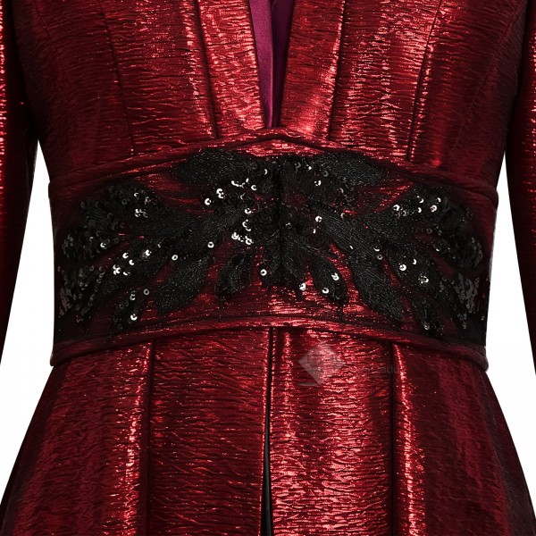 House of The Dragon Rhaenyra Targaryen Cosplay Costume Red Long Cape
